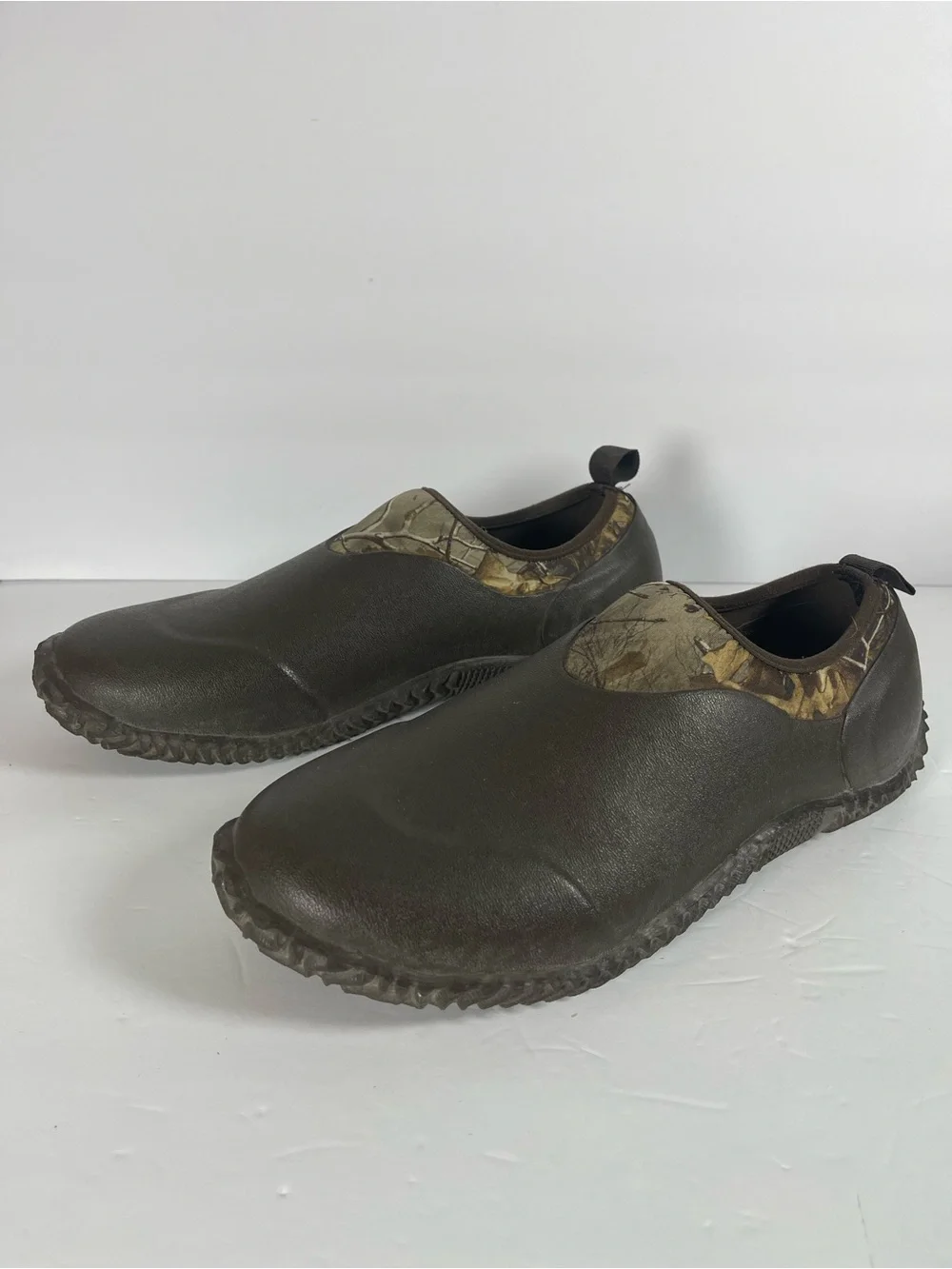 Habit Mud Men’s Size 10 Brown Camo Neoprene All Weather Slip-On Outdoor Shoes